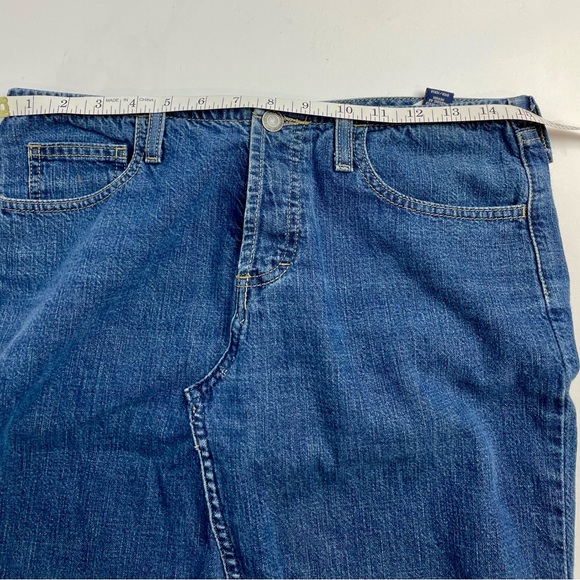 Upcycled Denim Maxi Skirt American Eagle Jeans Boho Modest Size 6 Long 90s Y2K - Picture 12 of 12